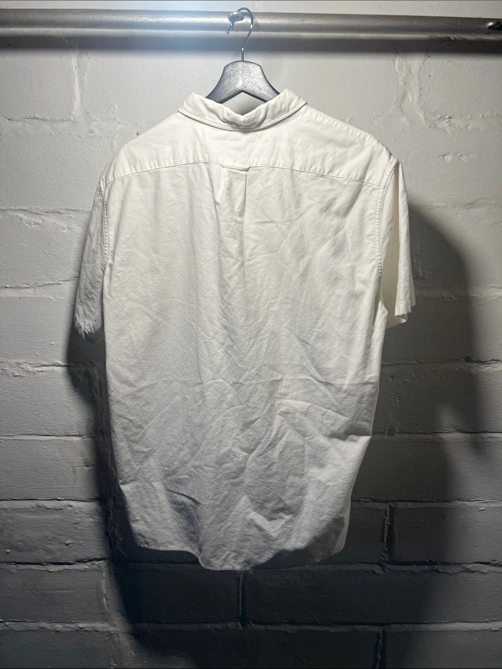 J Crew popover short sleeve oxford white XL